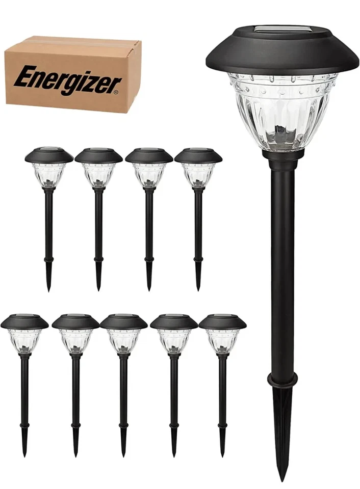 Energizer LED Solar Pathway Lights - 10 Pack of  Outdoor Solar Lights(6 Colors) - Image 1 of 4