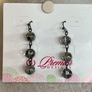 Pendientes colgantes de plata Premier Designs de moda gancho de pescado - Imagen 1 de 5