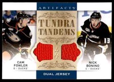 2014-15 Upper Deck Artifacts Tundra Tandems Jersey Nick Bonino CAM FOWLER