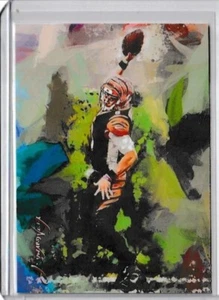 Joe Burrow 2023 Autentico Artista Firmato Edizione Limitata Stampa Card 49 di 50 - Foto 1 di 4