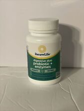 RenewLife Digestive Duo Probiotic + Enzymes 30ct Exp 02/25