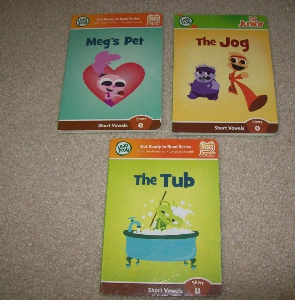 LeapFrog Tag Leap Junior Ready to Read Book Set Short Vowels Set Of 3 Hard Cover - Image 1 of 1