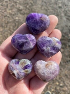 AMATISTA DE SUEÑO NATURAL CRISTAL PULIDO CORAZÓN HERMOSA PIEDRA CURATIVA 1x 32mm - Imagen 1 de 5