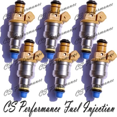 OEM Denso Fuel Injectors (6) Set F78E-A4A for 1998 Ford Windstar 3.8 V6 98 3.8L - Image 1 of 4