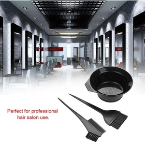 3pcs Haarfärbebürste Und Schüssel Set Professional Hair Salon Dyeing Perming CUB - Bild 1 von 19