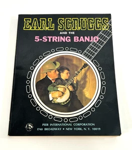 Earl Scruggs and the 5-String Banjo 1968 Instructional Music Book Bluegrass VTG - Imagen 1 de 14