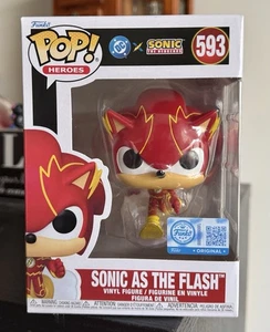 Funko Pop: SONIC as the FLASH #593 DC x Sonic the Hedgehog Target Exclusivo - Imagen 1 de 6