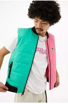 Rowing Blazers x FILA Puffer Ski Vest Jacket Pastel Colorblock Unisex XL - Image 1 of 4