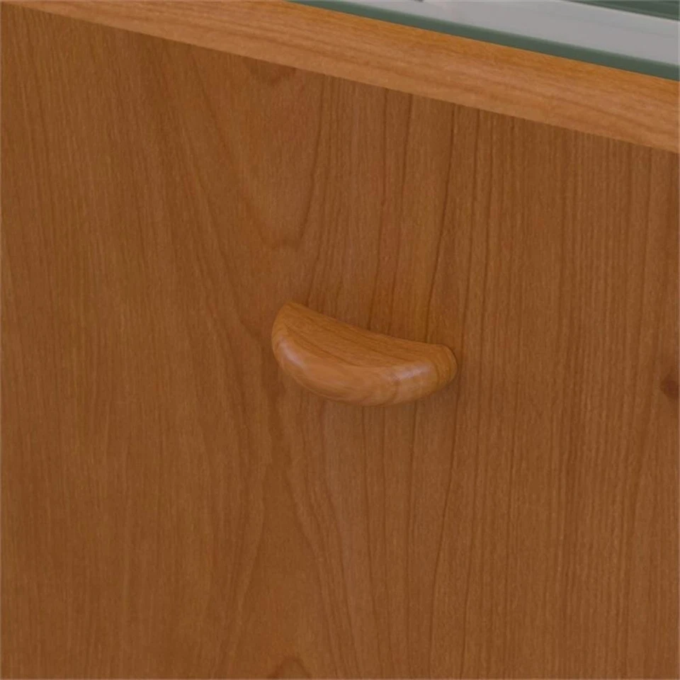 Series A 72" Desk and File Cabinet in Natural Cherry - Engineered Wood - Image 1 of 4