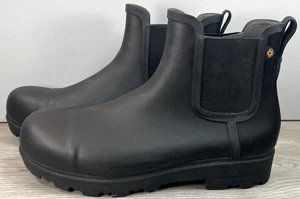 Bogs Work Boots Womens Laurel Chelsea Safety Toe Black Size 12 ASTM F2413-18 - Picture 1 of 8