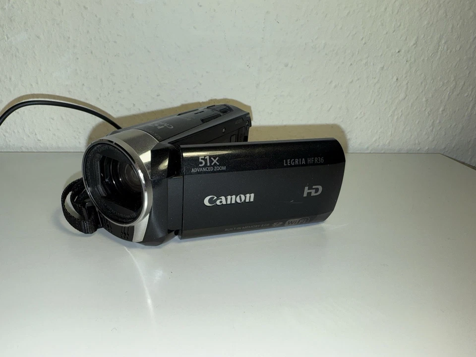Canon LEGRIA HF R36 FULLHD Camcorder schwarz Touchscreen Vlog - Bild 1 von 4