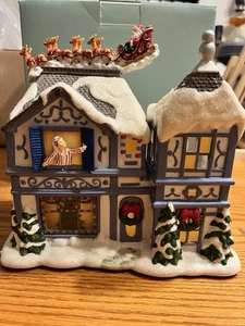 PartyLite P8651 The Night Before Christmas Teelichthaus mit Musik - Bild 1 von 11