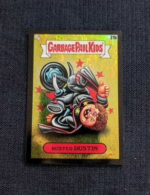 2024 Topps Garbage Pail Kids Green Day Busted Dustin 10/10 Black Foil Card #21b - Image 1 of 3