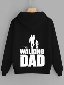 The Walking Dad Hoodie Tee Funny Father's Day Gift for Dad Parent T-Shirt Top - Picture 1 of 9