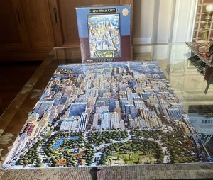 Dowdle Folk Art New York City 500 Piece Jigsaw Puzzle 16” X 20” - Complete - Picture 1 of 4
