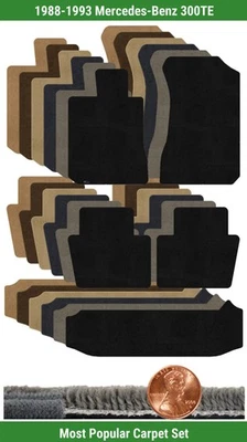 Juego de alfombrillas Ultimat personalizadas para Mercedes-Benz 300TE 1988-1993 (5 piezas) #XR1 Foto 1 de 4