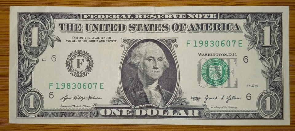 Birthday Note $1 06/07/1983 - Image 1 of 1