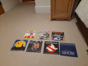 Collection of 7 Soundtrack 7" vinyl Records Ghostbusters E.T. Karate Kid Rocky - Picture 1 of 1