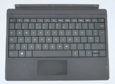 Capa tipo Microsoft Surface 3 - Modelo 1654 preta Reino Unido QWERTY totalmente testada *LEIA* - Imagem 1 de 4