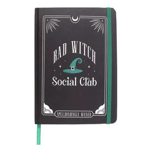 Bad Witch Social Club A5 Lined Notebook Journal Stationery Gift Wicked Novelty - Picture 1 of 4