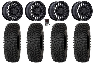 MSA Clubber 15" Wheels Black 32" Roctane ST Tires Honda Pioneer 1000 / Talon — 第 1/4 张图片