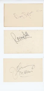 Chicago Bears Signed Auto Index Lot 1963 Champions Buffone Morris Bull - Picture 1 of 1