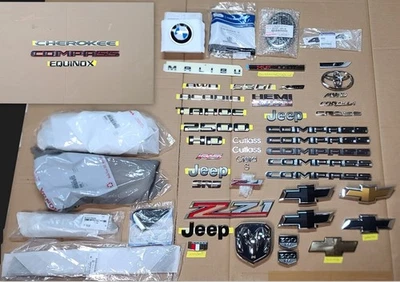 LOTE EMBLEMA NUEVO Y USADO Y MOLDURAS NUEVAS BMW CHEVY JEEP FORD RAM TOYOTA RADAR Foto 1 de 4