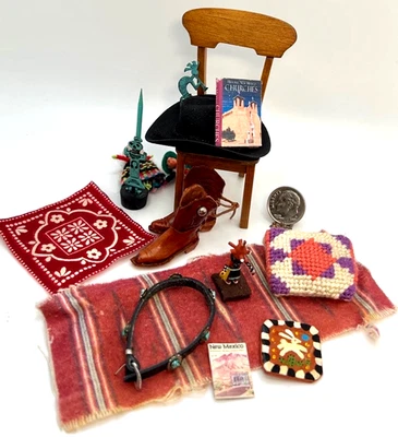 Lote de artículos artesanales del suroeste 1:12 accesorios en miniatura para casa de muñecas Foto 1 de 4