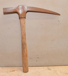 Antiker Goldgräber Prospektor Geologe Handhacke Hammer selten frühes Werkzeug - Bild 1 von 6