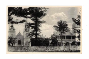 Vintage Postcard c1928 Royal Palace & Church, Nukualofa Tonga. - Picture 1 of 2