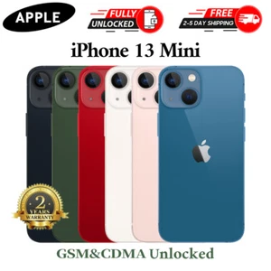 BRAND NEW Apple iPhone 13 MINI 256GB/128GB FACTORY UNLOCKED 2 YEARS WARRANTY - Picture 1 of 24