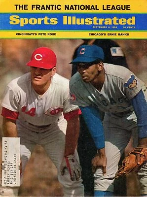 1969 9/8 Sports Illustrated magazine baseball Ernie Banks Cubs Pete Rose Reds VG - Image 1 of 2