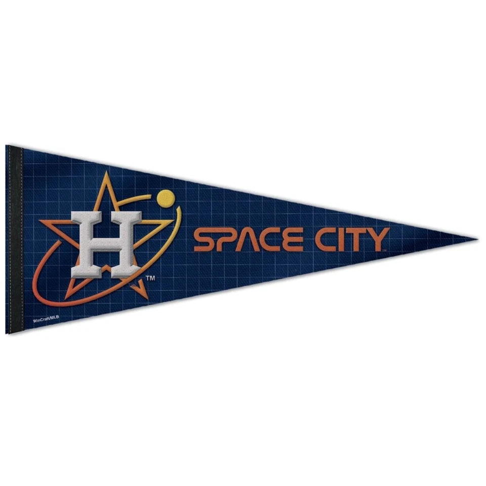 HOUSTON ASTROS SPACE CITY ROLL UP PREMIUM PENNANT 12"x30" NEW WINCRAFT 👀 - Image 1 of 1