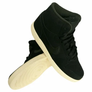 MSRP $124.99 NWT NIKE EBERNON MID SE WOMEN'S BLACK HI TOP SNEAKERS SIZE 11.5 - Picture 1 of 5