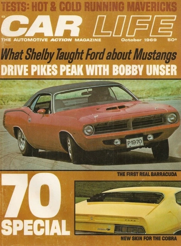 CAR LIFE 1969 OCT - NEW 70s CARS, GLEN, UNSER'S PEAK, WHAT SHELBY TAUGHT FORD - Image 1 of 1