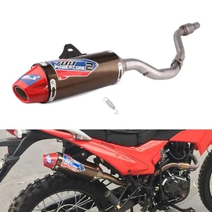Dirt Bike Slip On Exhaust Muffler Pipe Full Kit For CRF230F CRF150F 2003-2017 - Picture 1 of 17