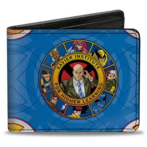 X-Men Professor X And Characters With Logo Marvel Bi-Fold Wallet - Picture 1 of 3
