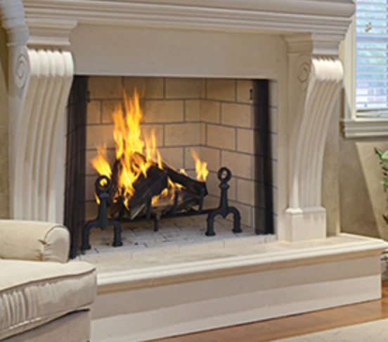 Superior WRT6036 Traditional Wood Burning Fireplace With Powder Coat Finish