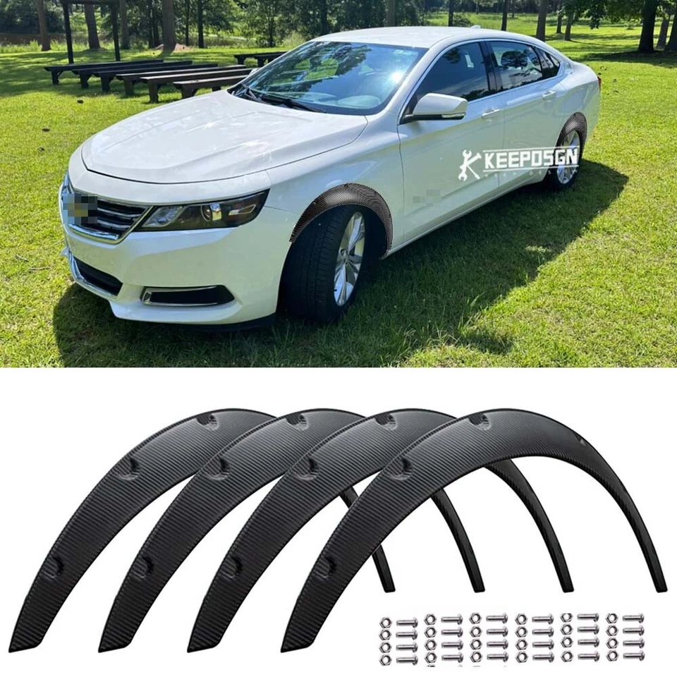 Kit de extensión sobre carrocería ancha para guardabarros Chevrolet Impala 3,5" 80 mm 4 piezas Foto 1 de 4