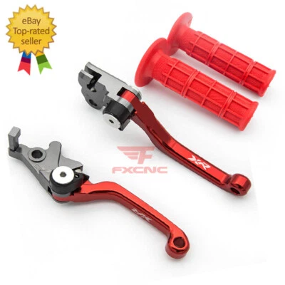 Para Honda XR650L XR 650L 1993-2024 CNC Palancas de embrague de freno Empuñaduras Logo Dirtbike Foto 1 de 4