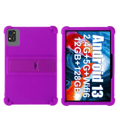 For Xgody 10 Inch Tablet Android 13 Soft Silicone Protective Case Built in Stand - Image 1 of 4
