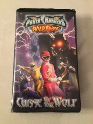 Power Rangers Wild Force - Curse of the Wolf 2002 VHS black clamshell Org Aku - Image 1 of 2