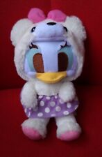 Disney Daisy Duck Dress as White Bear Blue Eye Plush Stuffed Animal Soft Toy