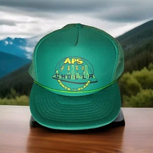 Sombrero APS Power Plant Cholla AZ Otto Trucker Snapback Vintage Verde - Imagen 1 de 13