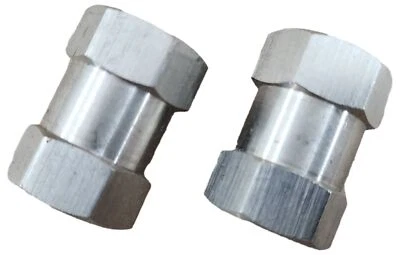 Lote de 2 tuercas de repuesto para antena de radio CB Workman SS-NUT-DH de acero inoxidable de 1" Foto 1 de 4