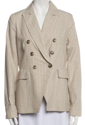 Joie linen blend double breasted gorgeous blazer, Super Flattering - Image 1 of 4