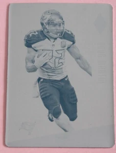 2016 PHOENIX #93 DOUG MARTIN TAMPA BAY BUCCANEERS #1/1 CYAN PRINTING PLATE - Picture 1 of 2