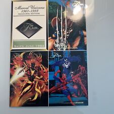 MARVEL UNIVERSE 1994 Flair 1961-1993 Inaugural Edition 4 Card Set Uncut promo🔥