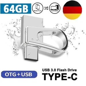 USB Stick 64GB Speicherstick Twist Line USB 3.0 USB-A / USB-C Flash Drives - Bild 1 von 16