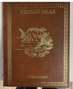1990 Tales of Fishing Virgin Seas ZANE GREY, Deep Sea Fish Marlin Swordfish Tuna - Picture 1 of 4